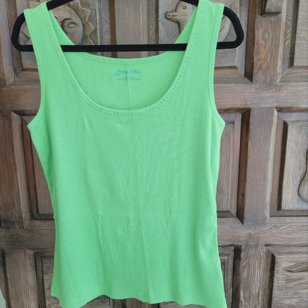2~Embellished, Rib Tanks St. John's Bay XL - Picture 7 of 14